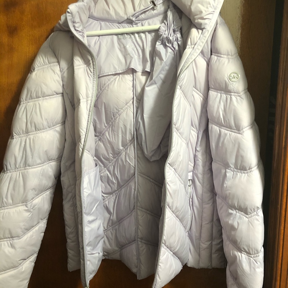 NWT LADIES MICHAEL KORS DOWN JACKET SZ- XL LILAC - Picture 5 of 8